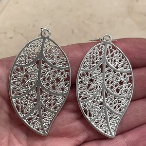 Substantial sterling silver earrings